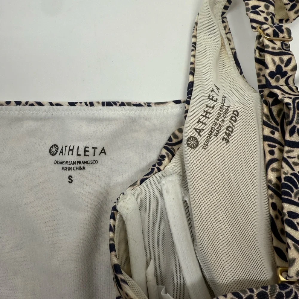 Athleta Aqualuxe Batik Bikini Swim Set